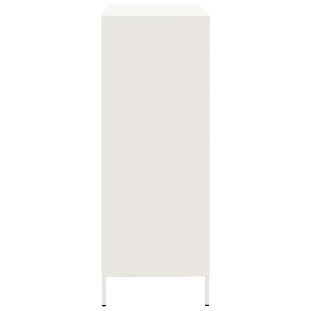 Highboard Weiß 68x39x101,5 cm Stahl