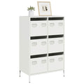 Highboard Weiß 68x39x101,5 cm Stahl