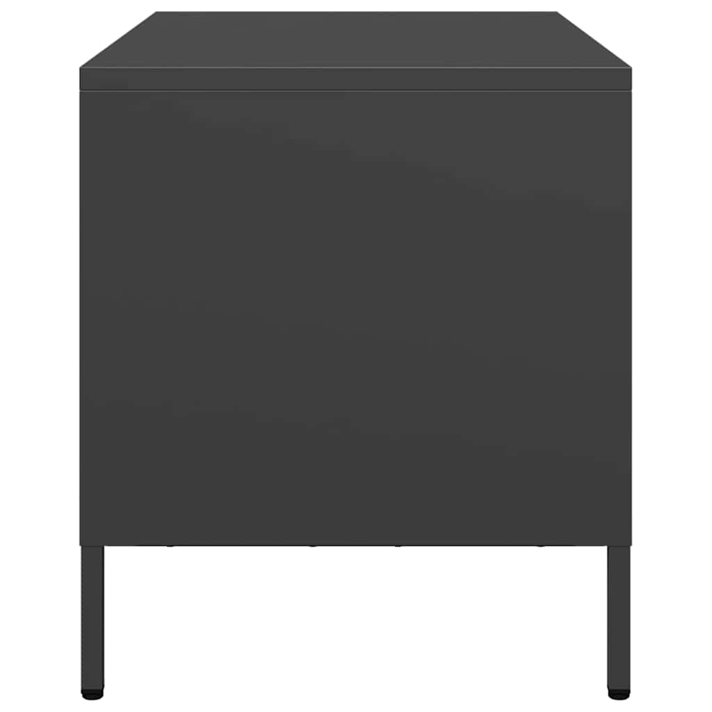 TV-Schrank Schwarz 68x39x43,5 cm Kaltgewalzter Stahl