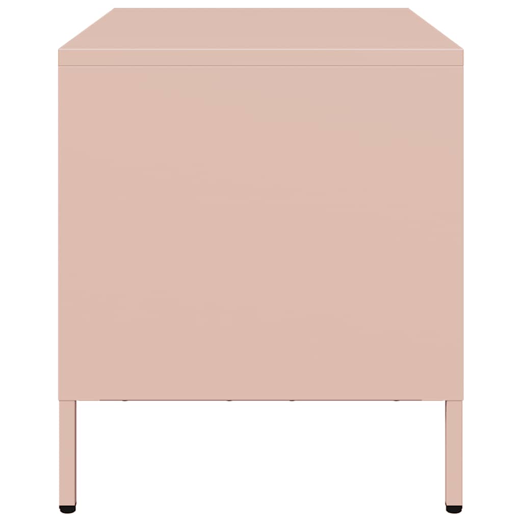 TV-Schrank Rosa 68x39x43,5 cm Kaltgewalzter Stahl