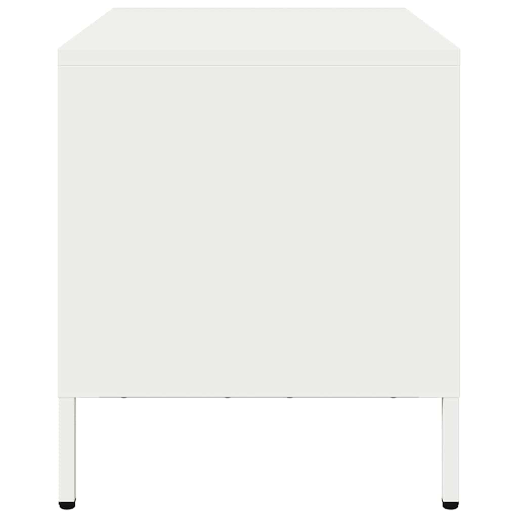 TV-Schrank Weiß 68x39x43,5 cm Kaltgewalzter Stahl