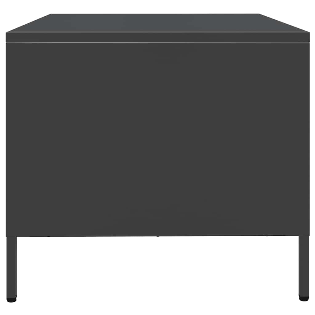 TV-Schrank Schwarz 68x50x43,5 cm Kaltgewalzter Stahl