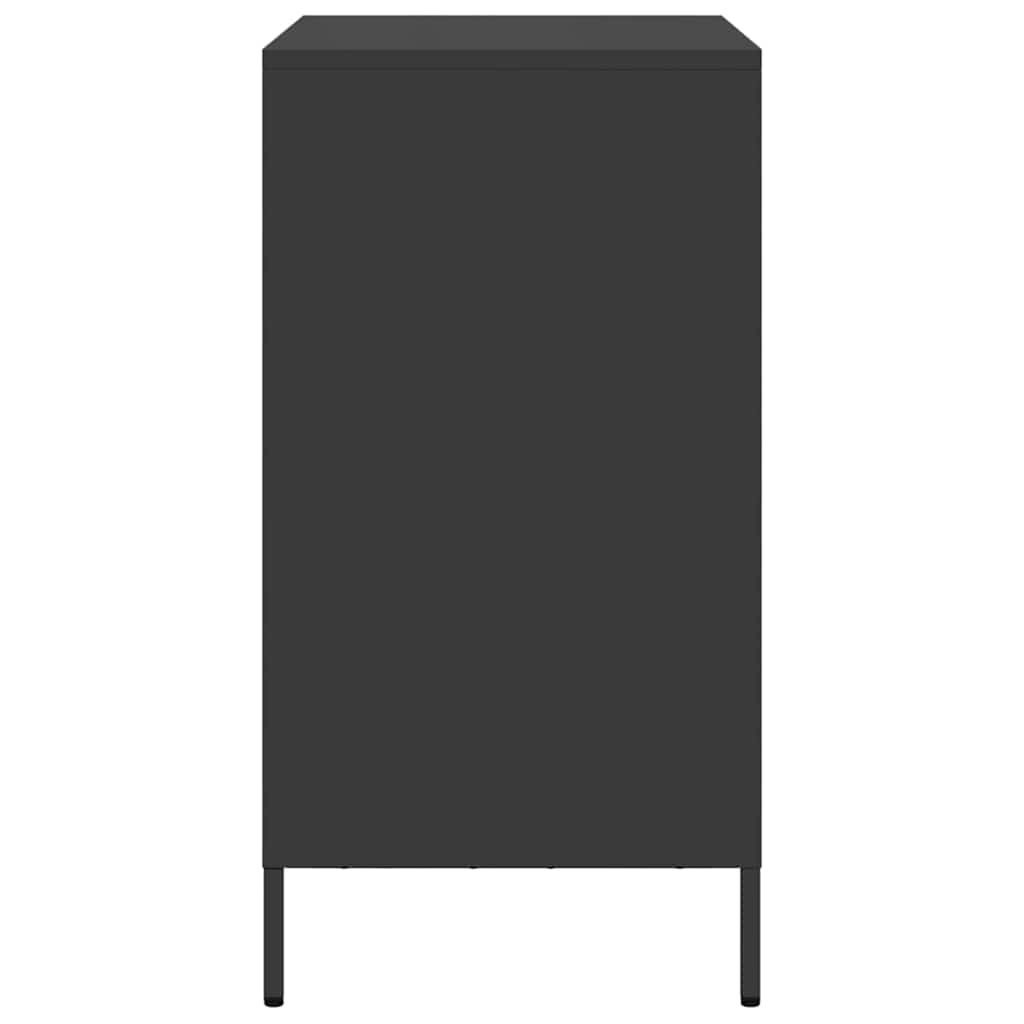 Sideboard Schwarz 68x39x73,5 cm Kaltgewalzter Stahl