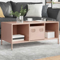 Couchtisch Rosa 101,5x50x43,5 cm Kaltgewalzter Stahl