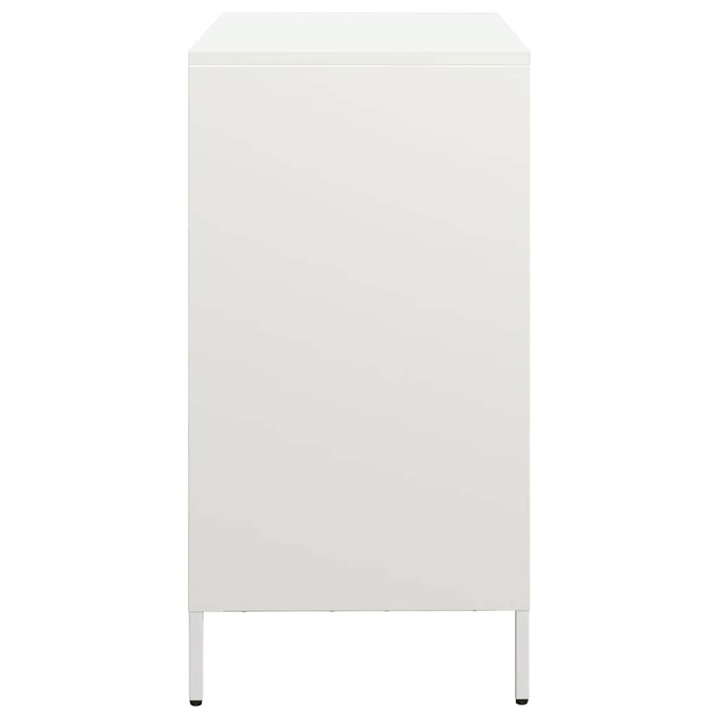Sideboard Weiß 68x39x73,5 cm Kaltgewalzter Stahl