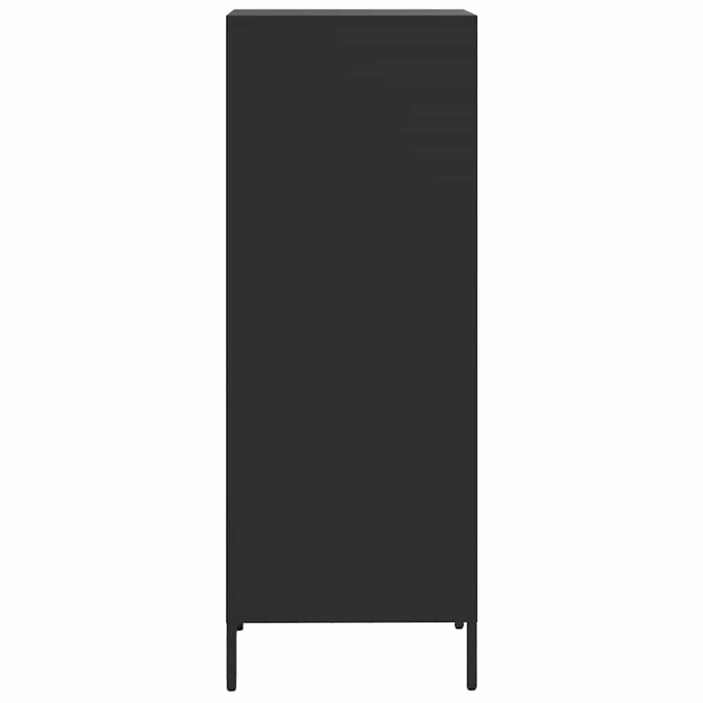 Highboard Schwarz 35x39x103,5 cm Stahl