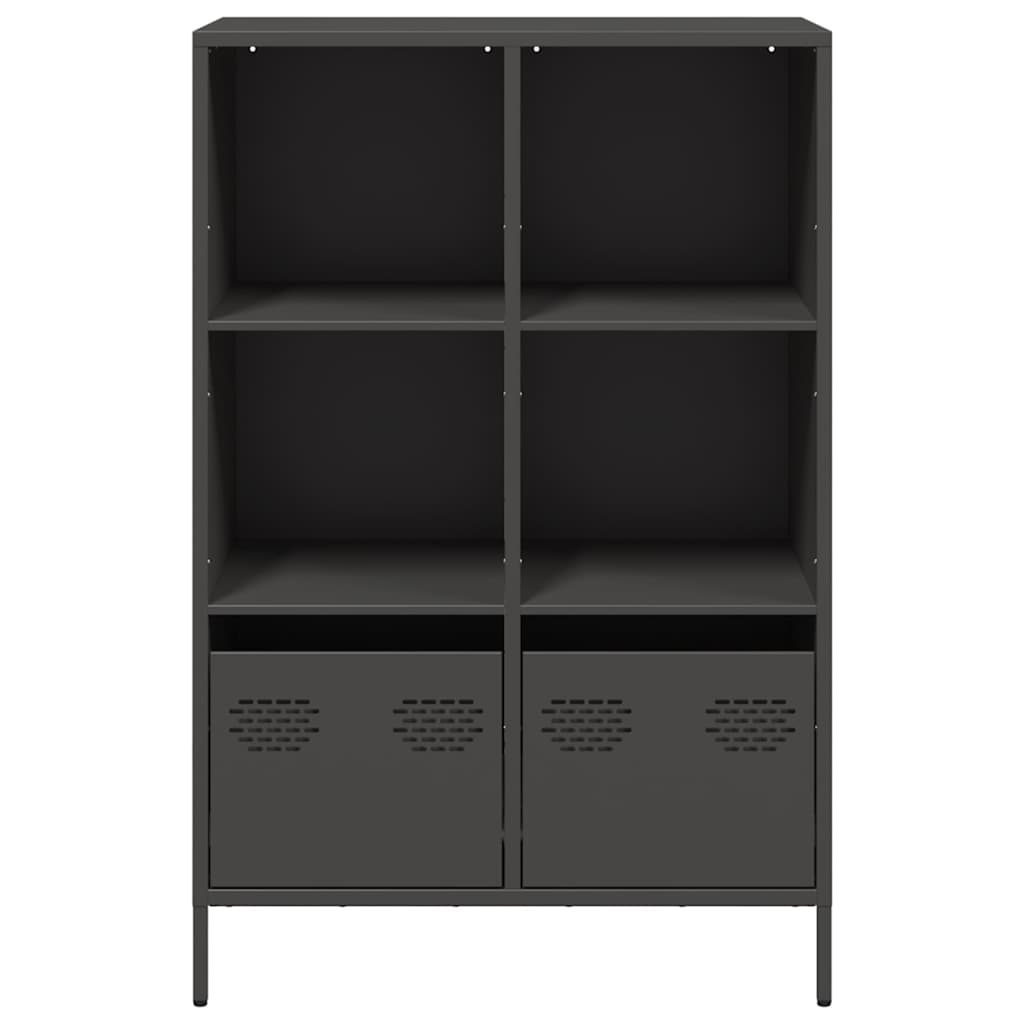 Highboard Schwarz 68x39x103,5 cm Stahl