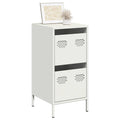 Sideboard Weiß 35x39x73,5 cm Kaltgewalzter Stahl