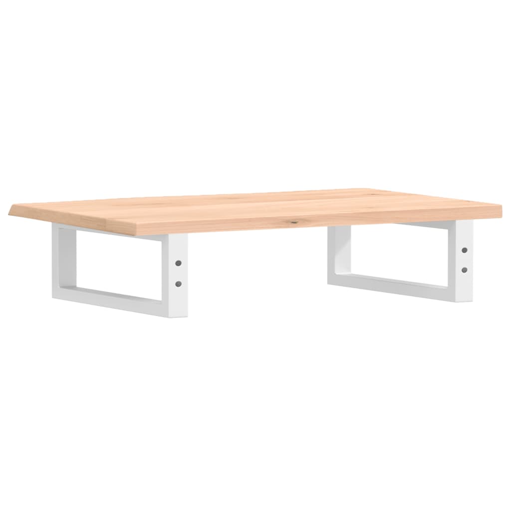 Waschtischplatte mit Halterung Stahl und Massivholz Eiche