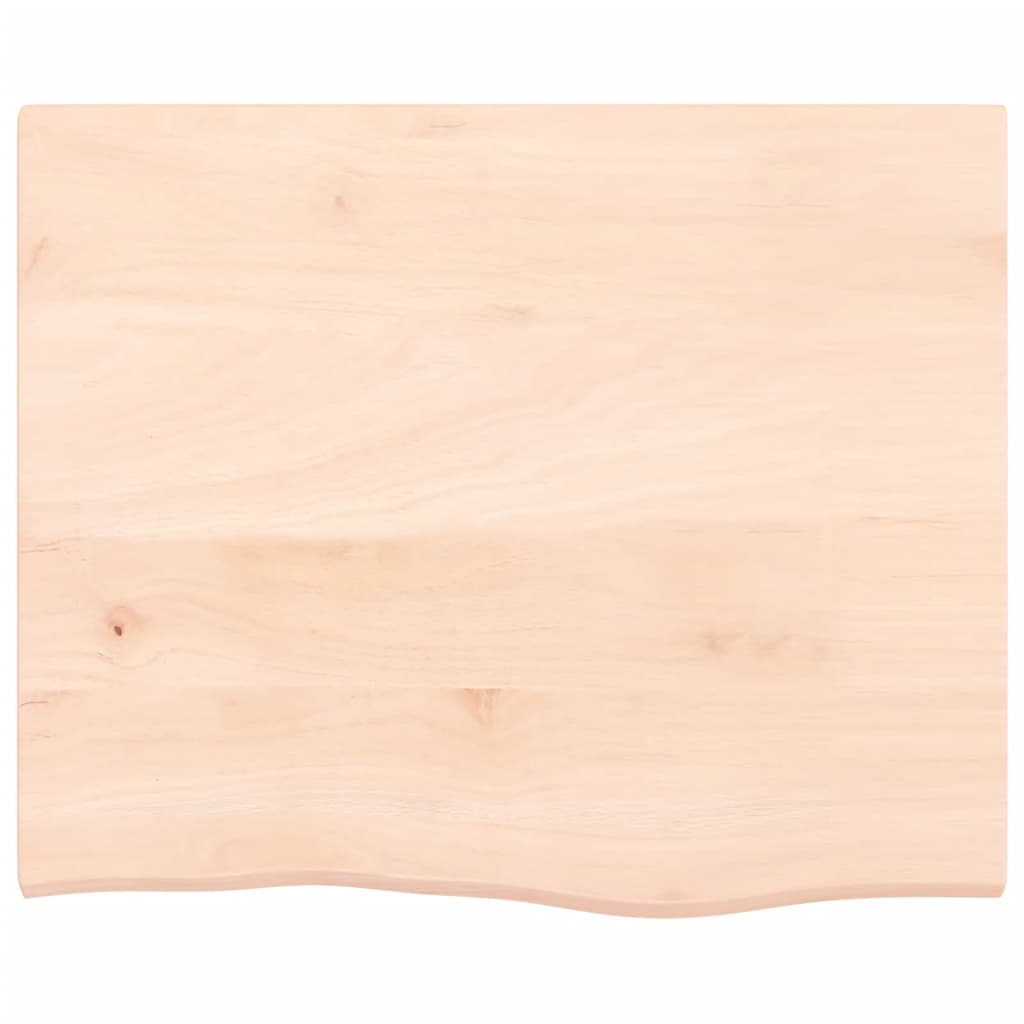 Waschtischplatte mit Halterung Stahl und Massivholz Eiche