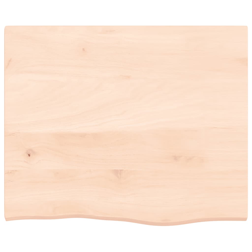 Waschtischplatte mit Halterung Stahl und Massivholz Eiche