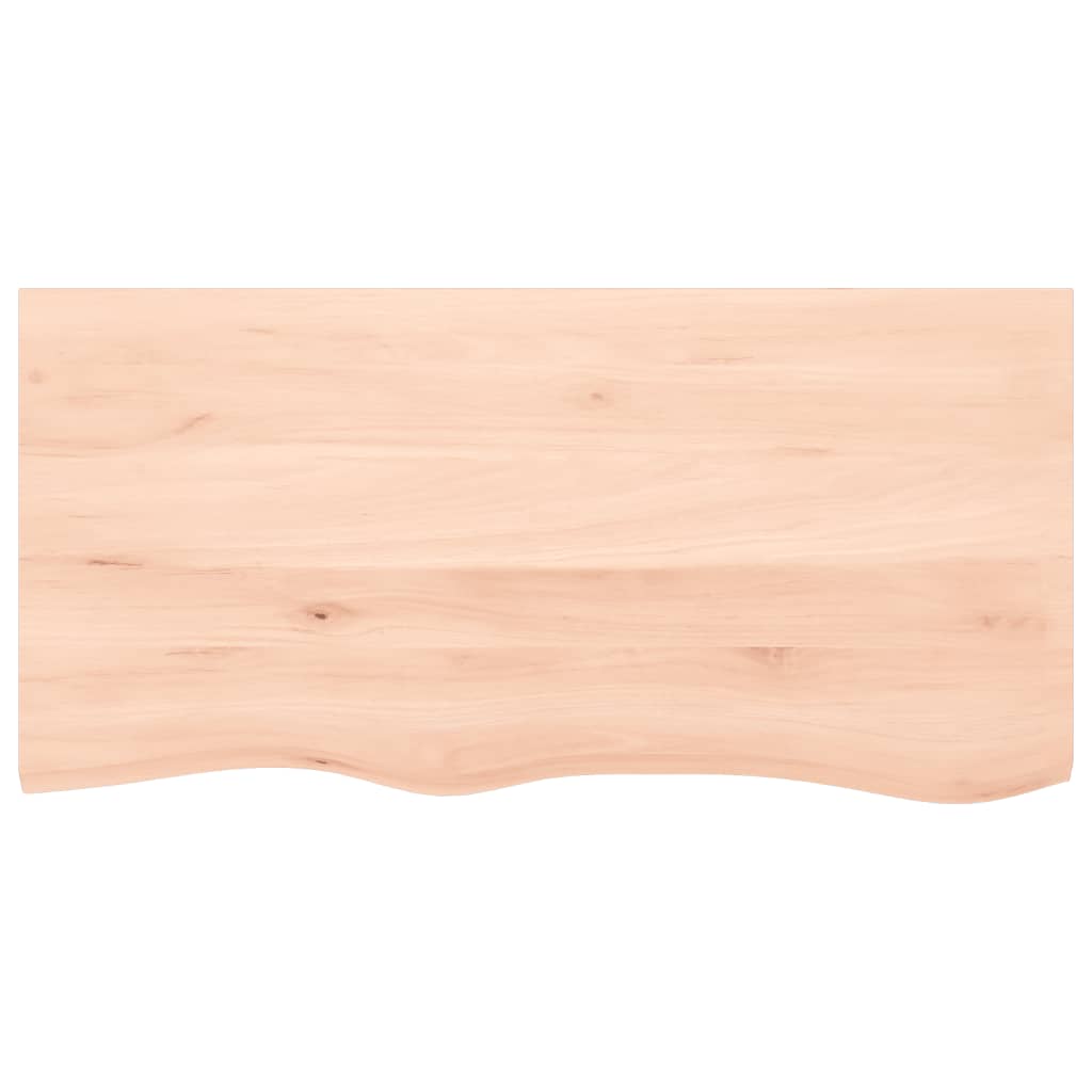 Waschtischplatte mit Halterung Stahl und Massivholz Eiche