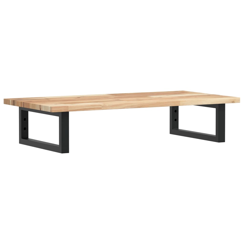 Waschbeckenregal Wandmontage Stahl und Akazienholz