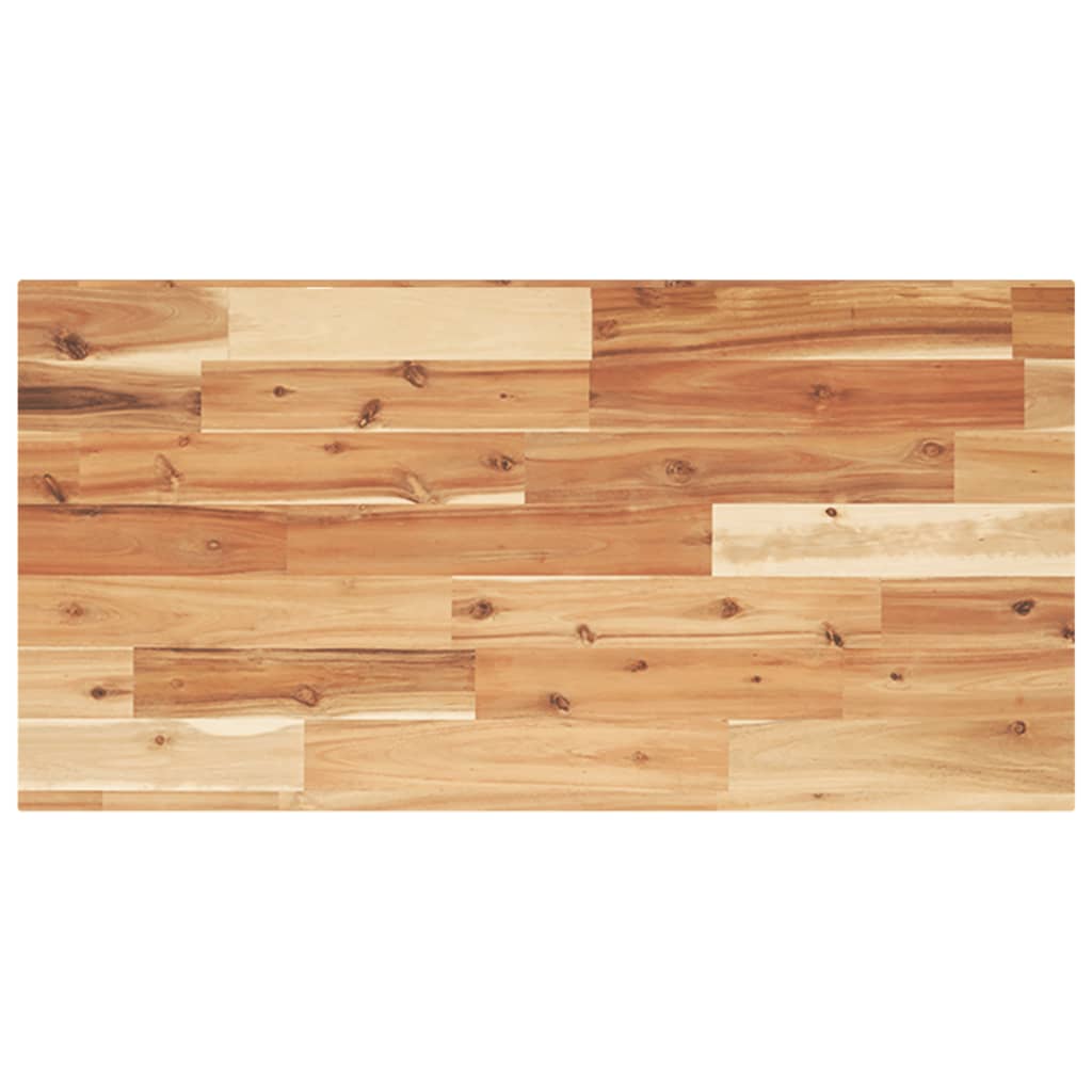 Waschbeckenregal Wandmontage Stahl und Akazienholz