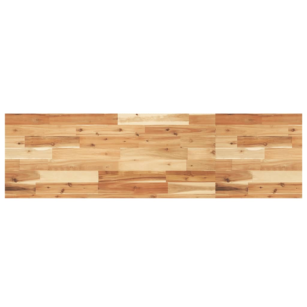 Waschbeckenregal Wandmontage Stahl und Akazienholz