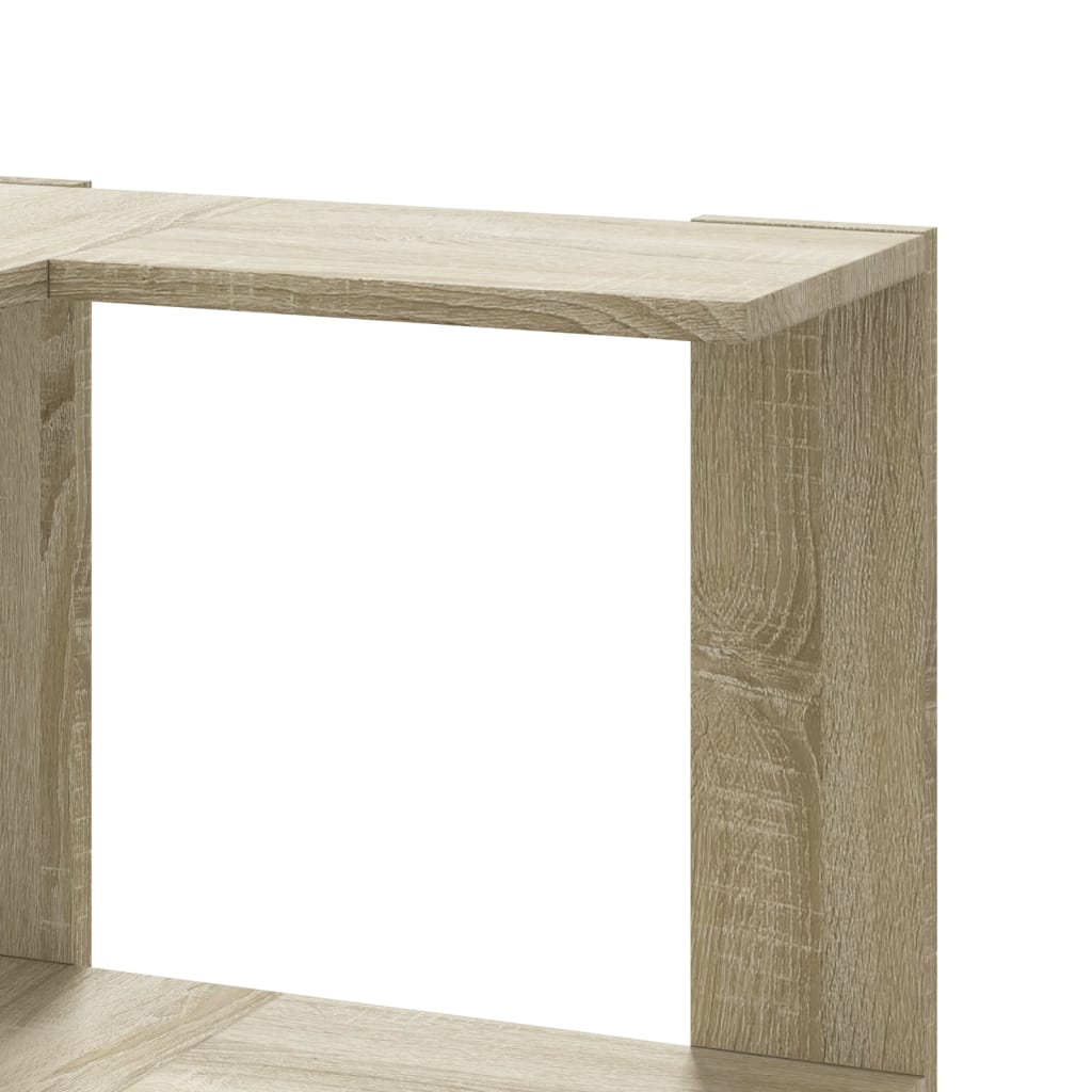 Eck-Bücherregal 3 Böden Sonoma-Eiche 50x50x102 cm Holzwerkstoff