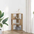 Eck-Bücherregal 3 Böden Artisan-Eiche 50x50x102cm Holzwerkstoff
