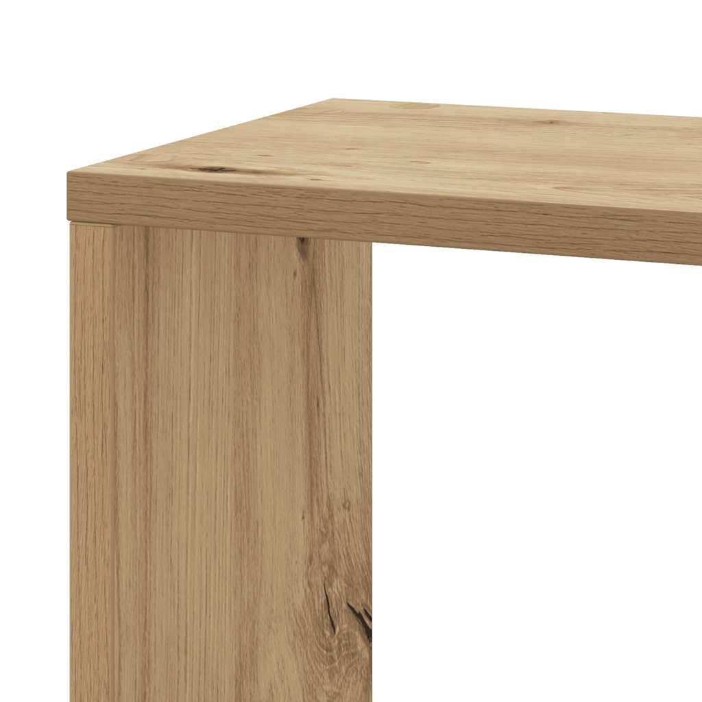 Wand-Eckregal Artisan-Eiche 45x45x147 cm Holzwerkstoff