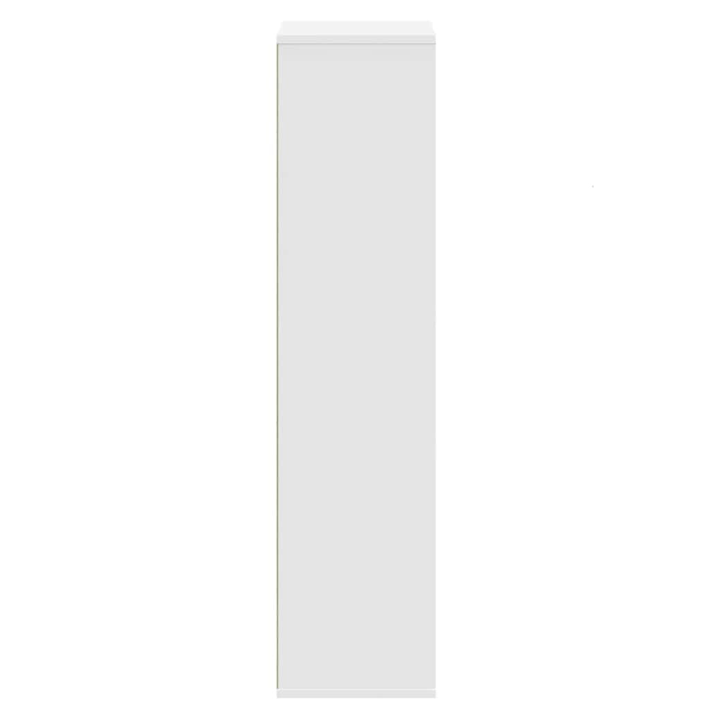 Bücherregal Weiß 50x25x105 cm Holzwerkstoff