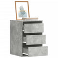 Kommode Betongrau 40x41x58 cm Holzwerkstoff