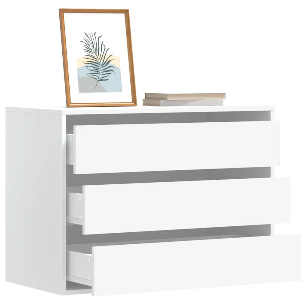 Kommode Weiß 80x41x58 cm Holzwerkstoff