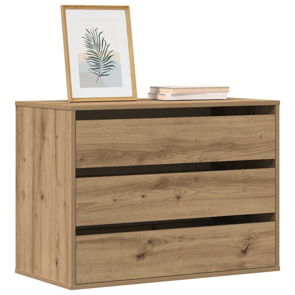 Kommode Artisan-Eiche 80x41x58 cm Holzwerkstoff