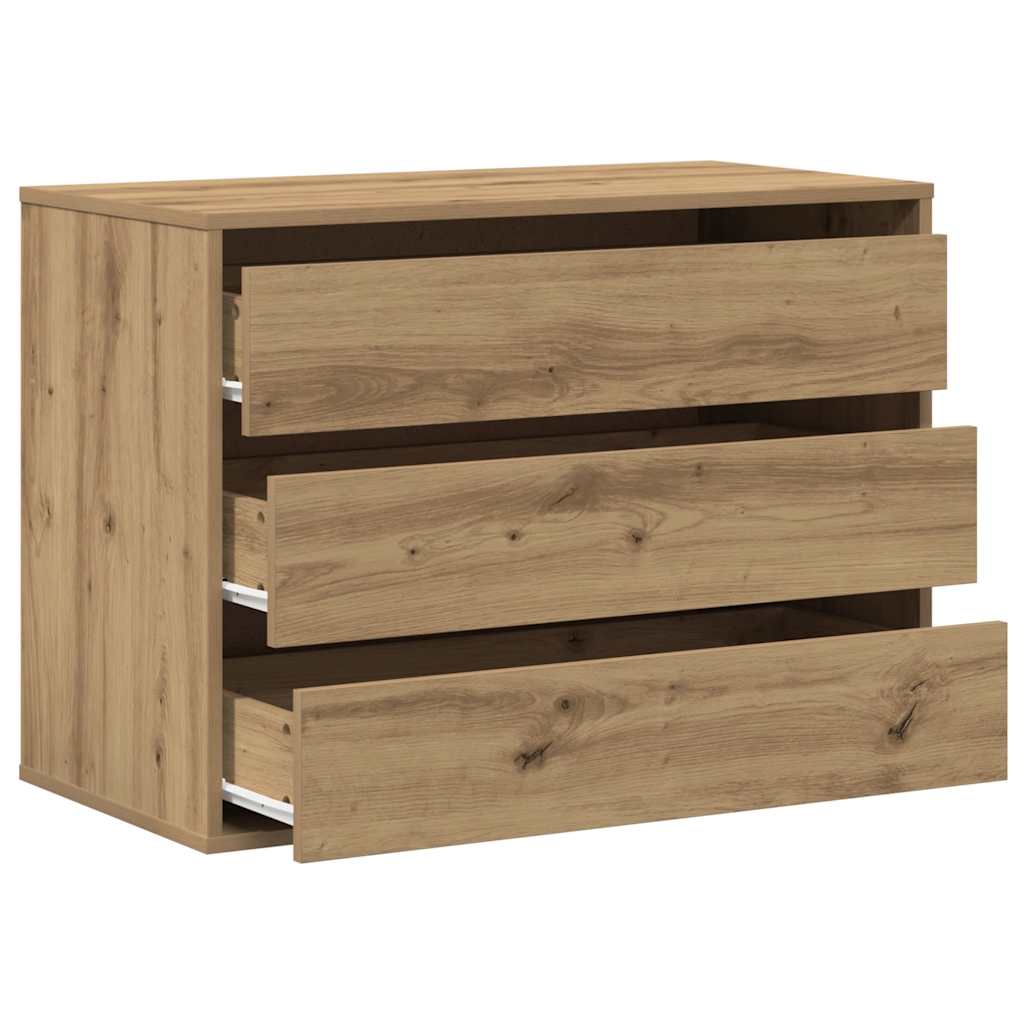 Kommode Artisan-Eiche 80x41x58 cm Holzwerkstoff
