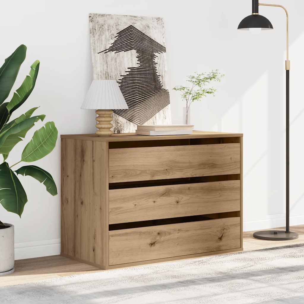 Kommode Artisan-Eiche 80x41x58 cm Holzwerkstoff