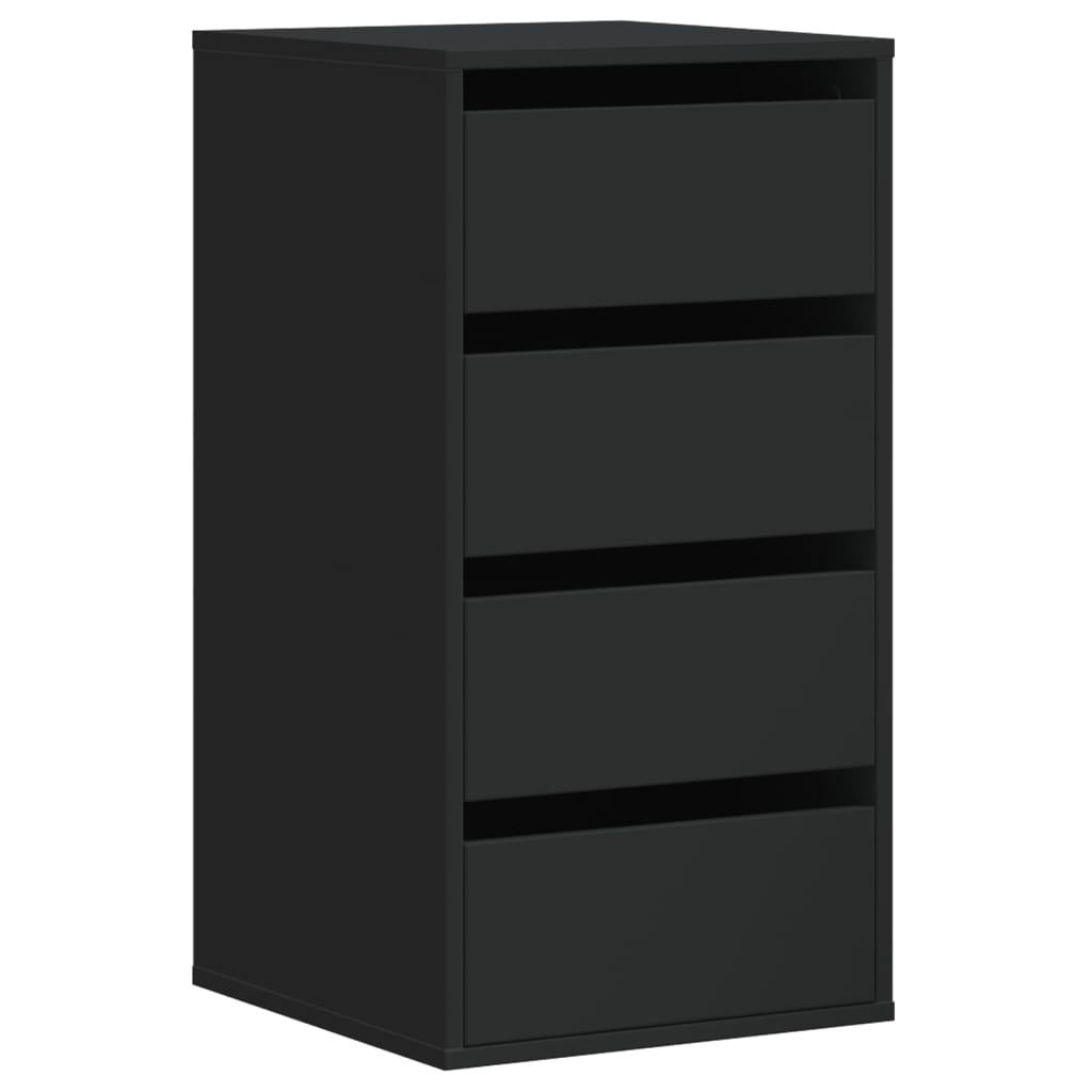 Kommode Schwarz 40x41x76 cm Holzwerkstoff