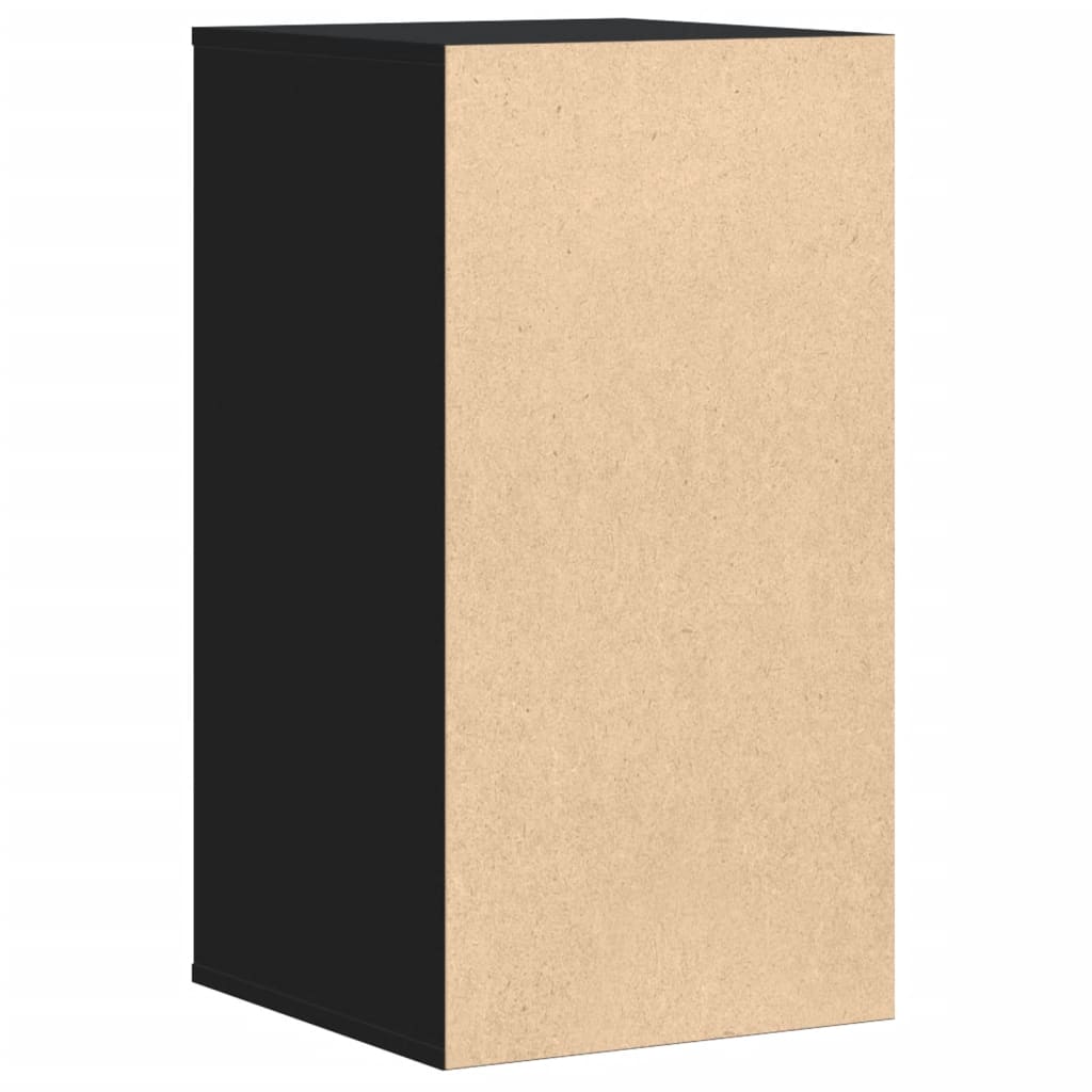 Kommode Schwarz 40x41x76 cm Holzwerkstoff