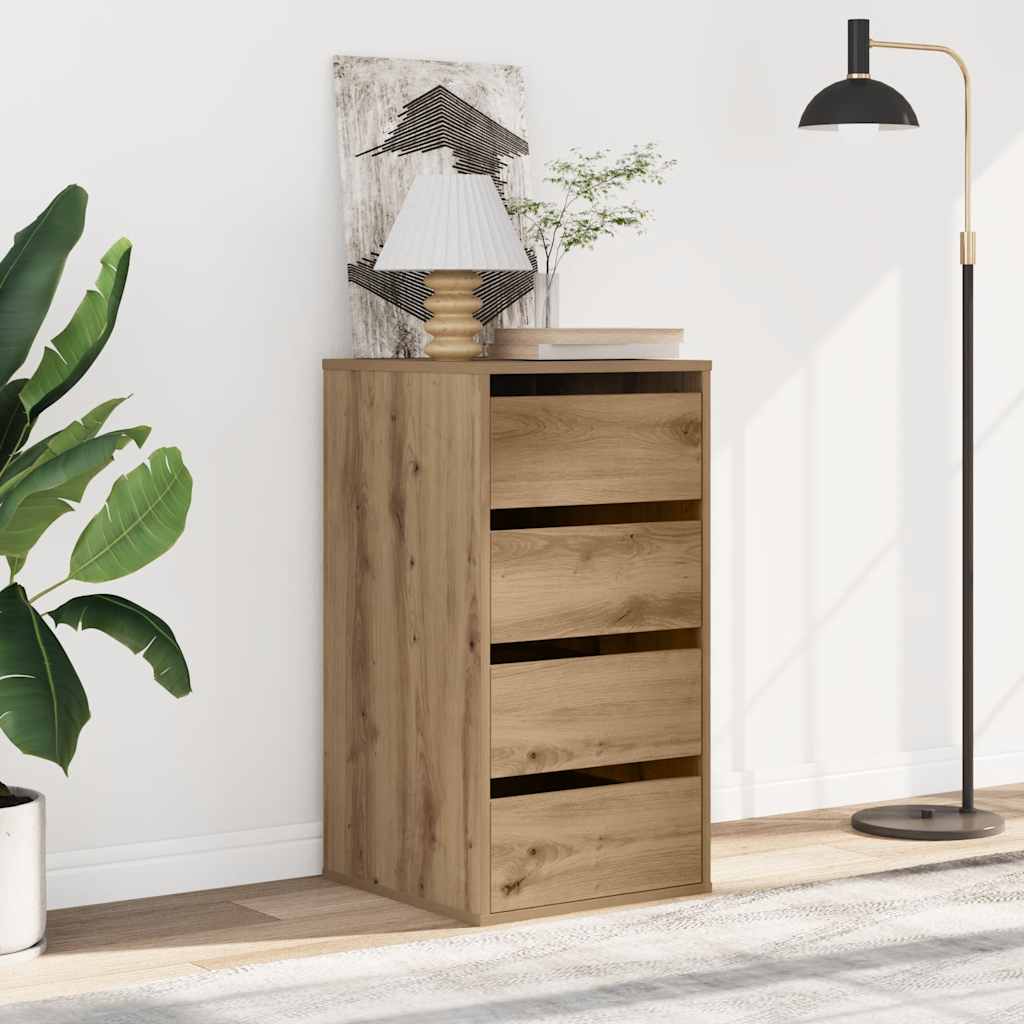 Kommode Artisan-Eiche 40x41x76 cm Holzwerkstoff