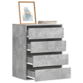Kommode Betongrau 60x41x76 cm Holzwerkstoff