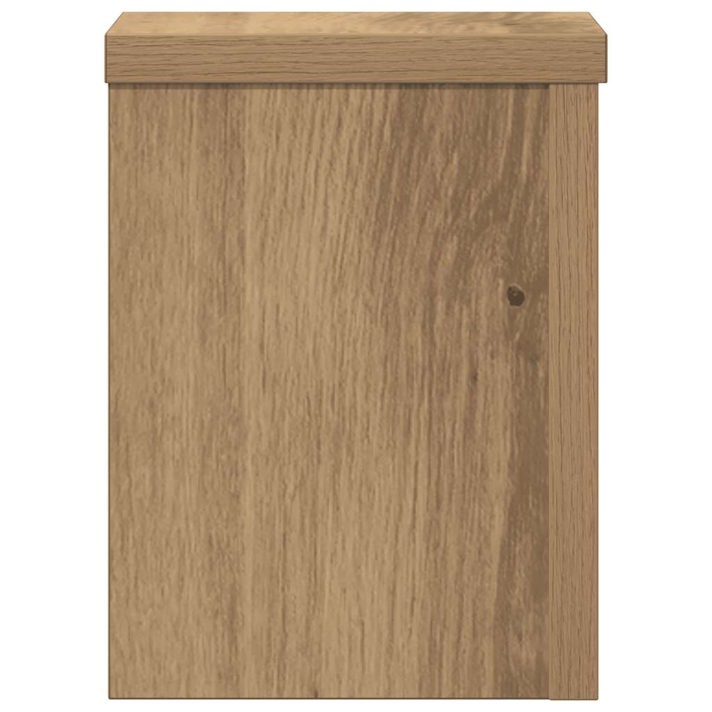 Pflanzenständer 2 Stk. Artisan-Eiche 15x15x20 cm Holzwerkstoff