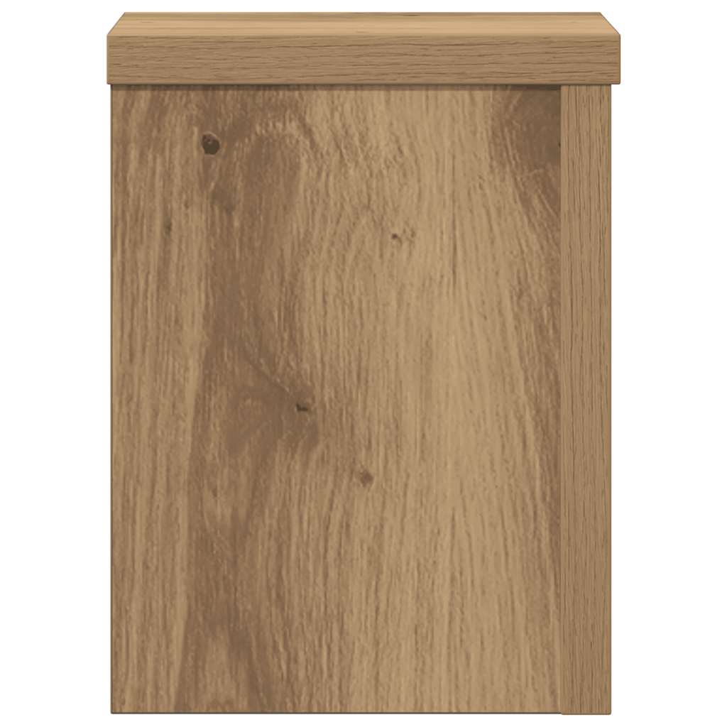 Pflanzenständer 2 Stk. Artisan-Eiche 15x15x20 cm Holzwerkstoff