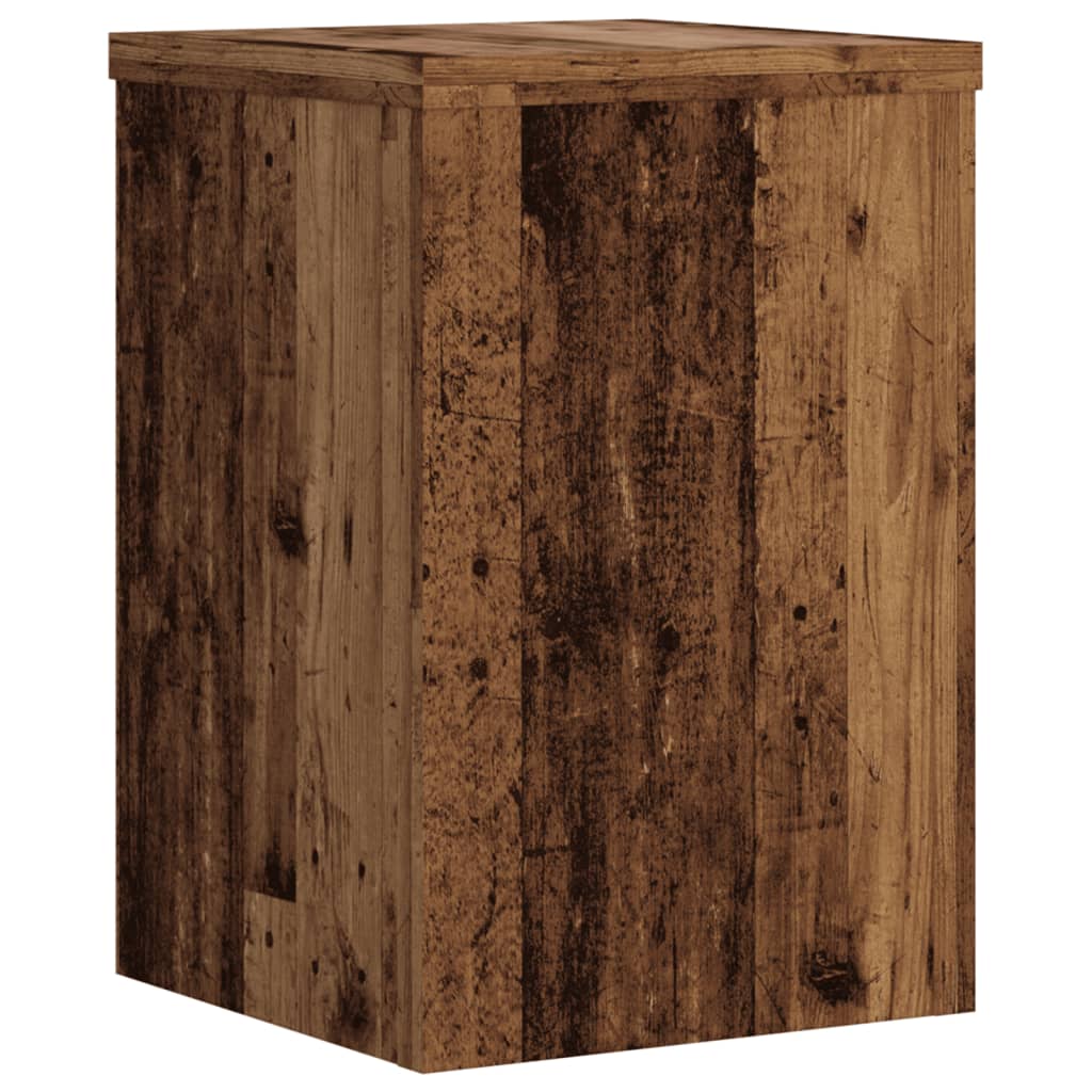 Pflanzenständer 2 Stk. Altholz-Optik 20x20x30 cm Holzwerkstoff