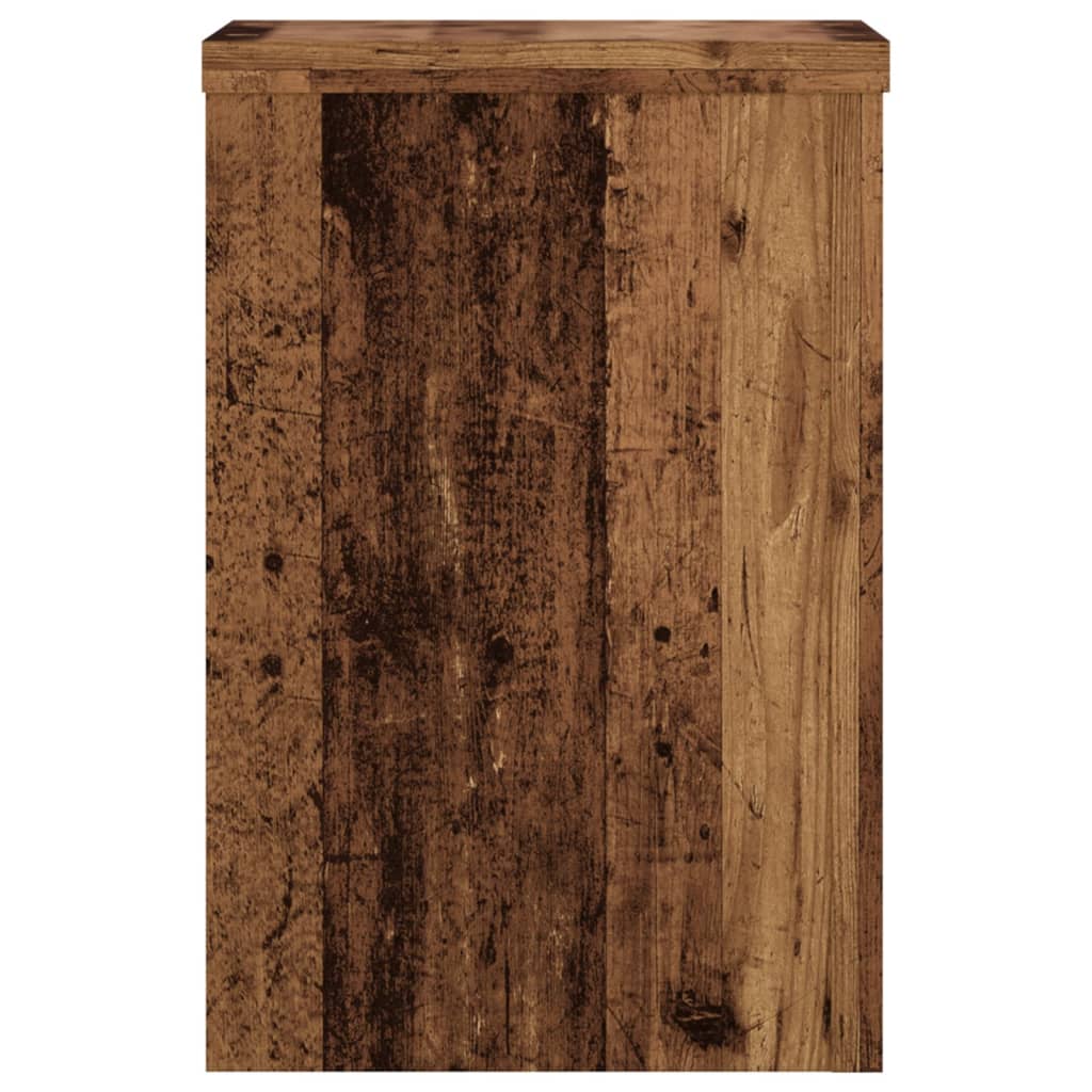Pflanzenständer 2 Stk. Altholz-Optik 20x20x30 cm Holzwerkstoff