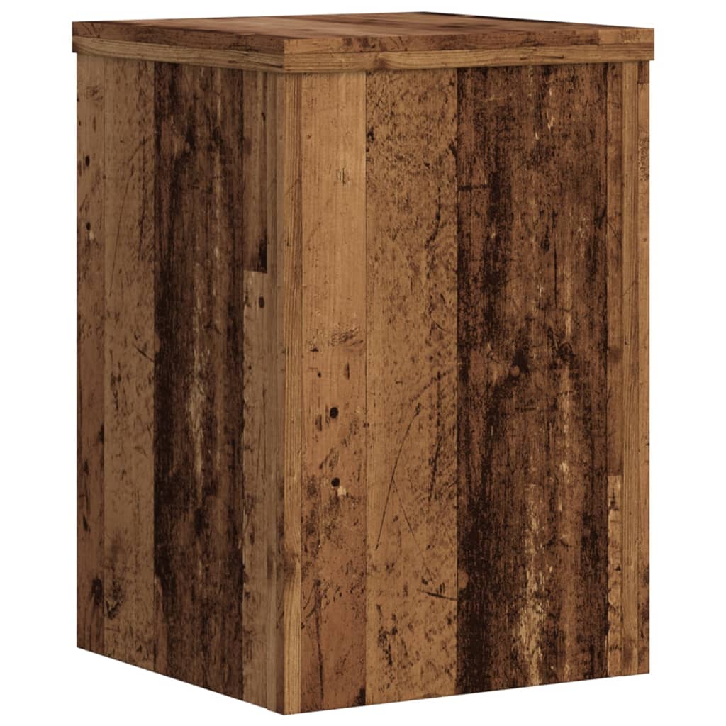 Pflanzenständer 2 Stk. Altholz-Optik 20x20x30 cm Holzwerkstoff