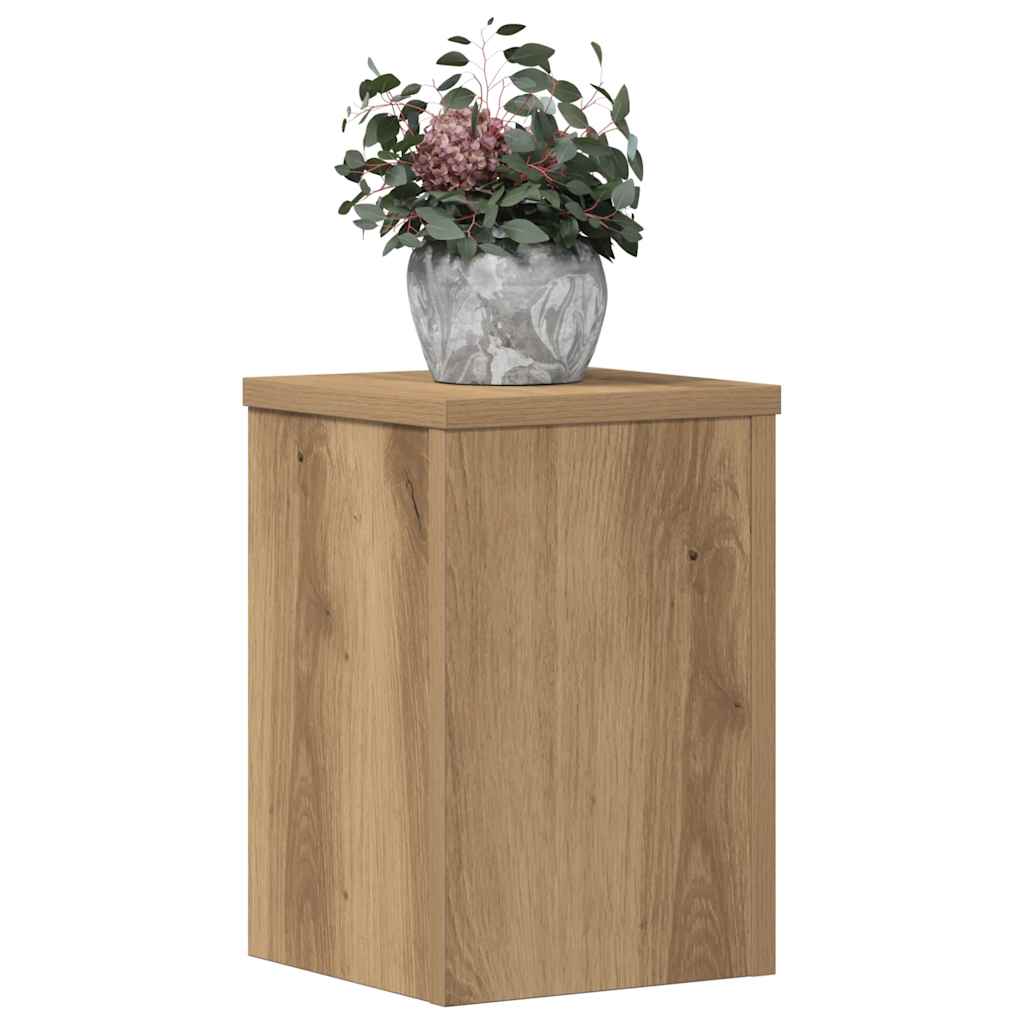Pflanzenständer 2 Stk. Artisan-Eiche 20x20x30 cm Holzwerkstoff