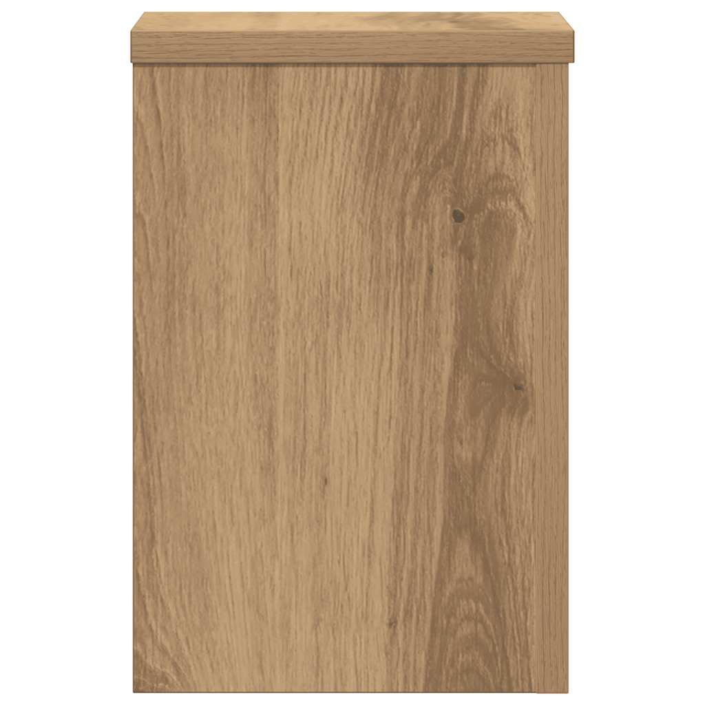 Pflanzenständer 2 Stk. Artisan-Eiche 20x20x30 cm Holzwerkstoff