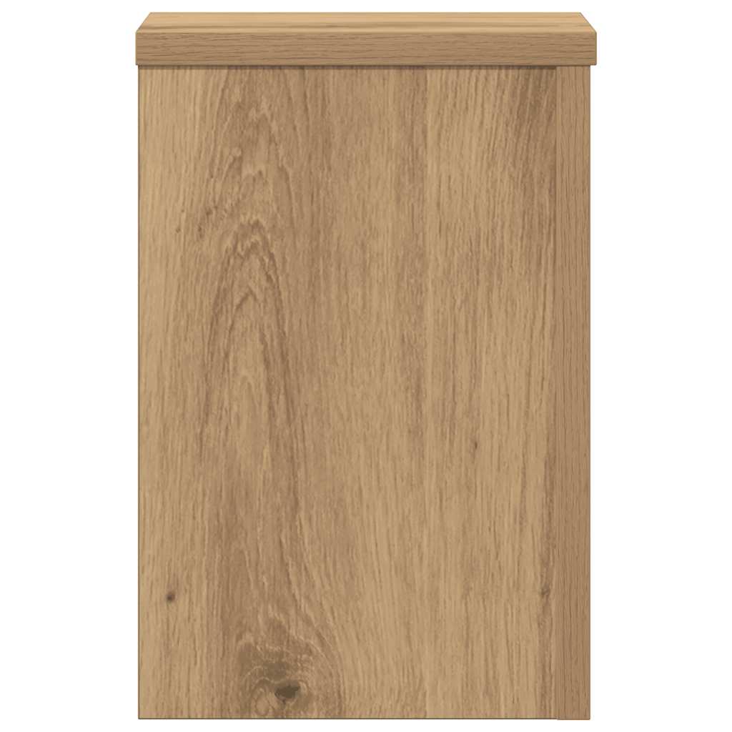 Pflanzenständer 2 Stk. Artisan-Eiche 20x20x30 cm Holzwerkstoff