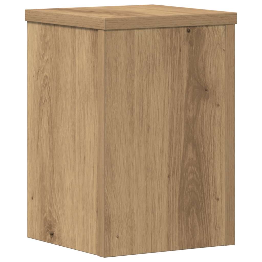 Pflanzenständer 2 Stk. Artisan-Eiche 20x20x30 cm Holzwerkstoff