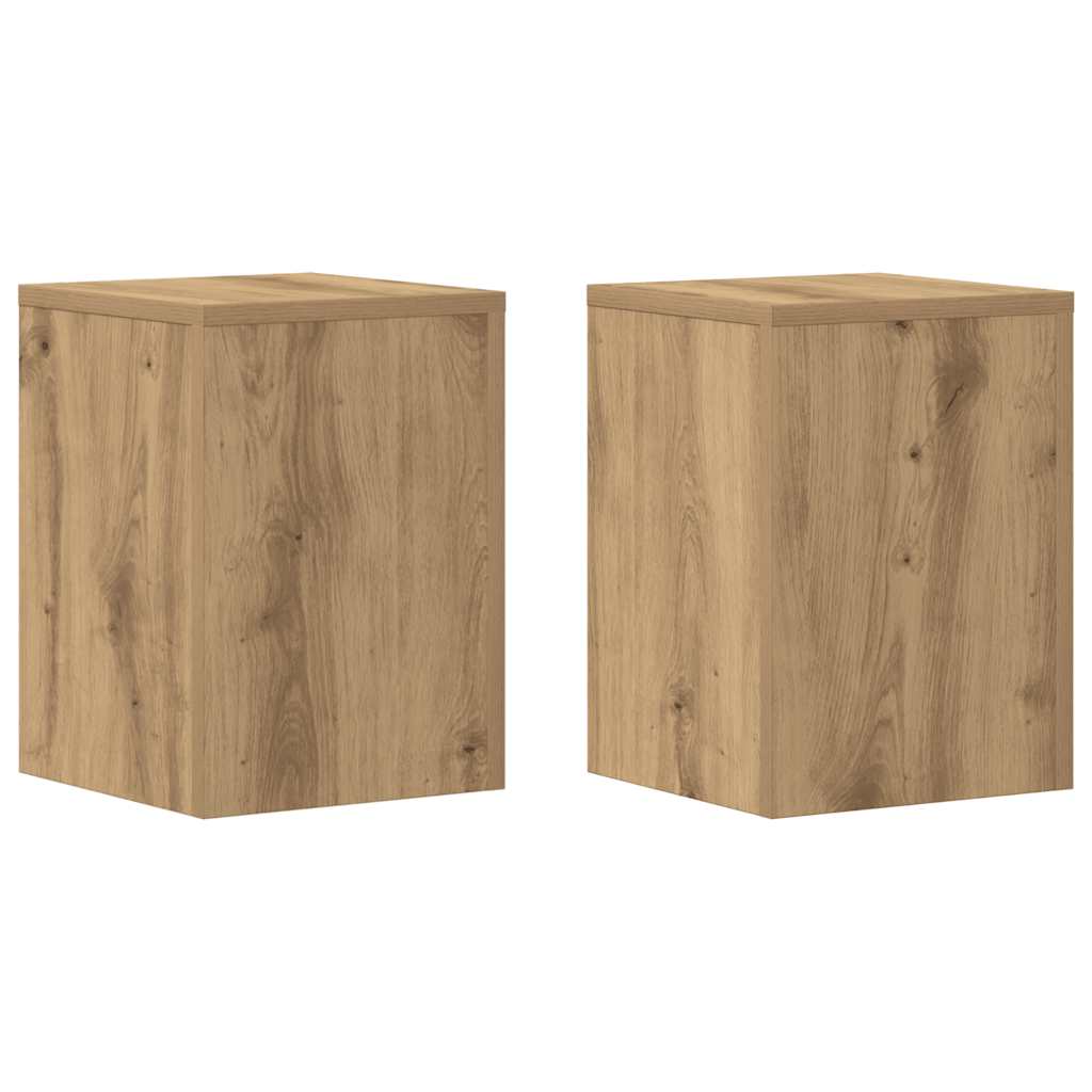 Pflanzenständer 2 Stk. Artisan-Eiche 25x25x35 cm Holzwerkstoff
