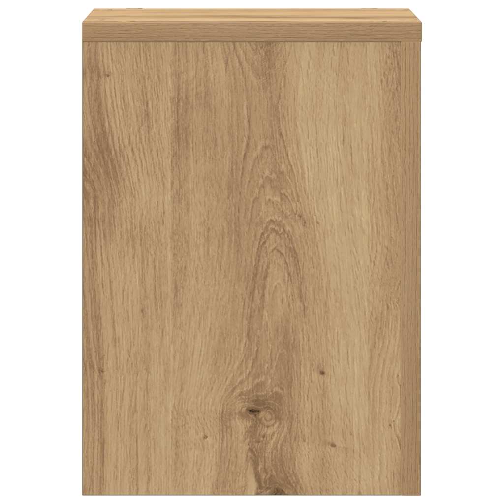 Pflanzenständer 2 Stk. Artisan-Eiche 25x25x35 cm Holzwerkstoff