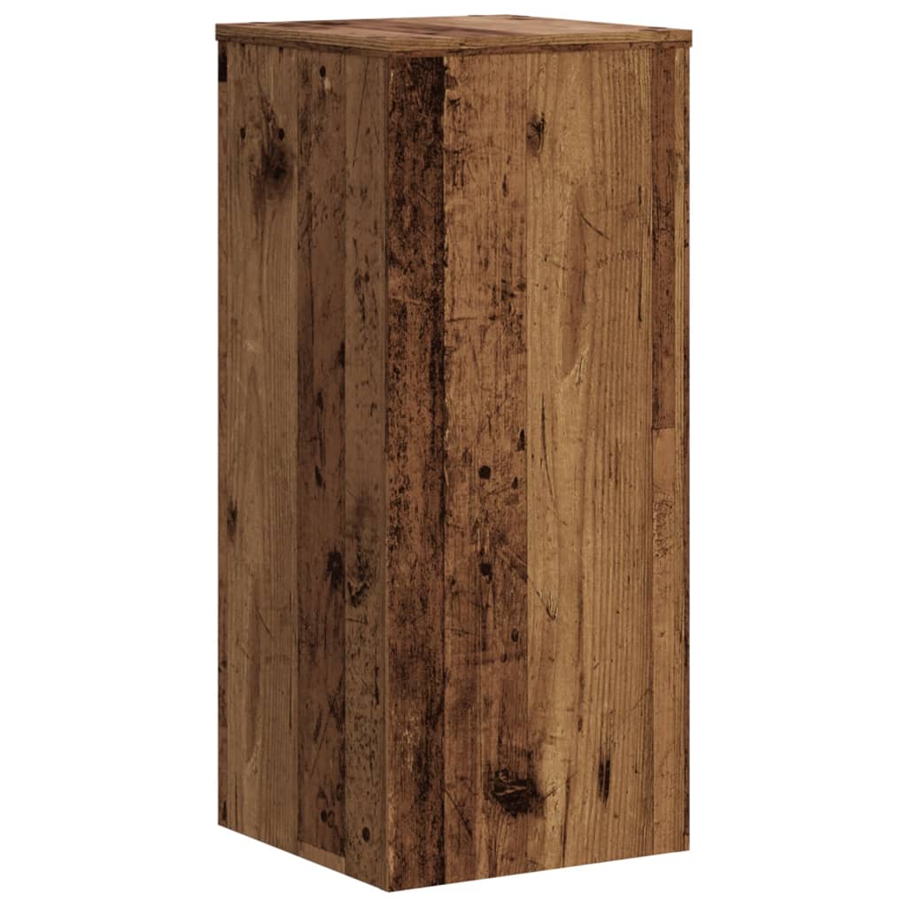 Pflanzenständer 2 Stk. Altholz-Optik 30x30x70 cm Holzwerkstoff