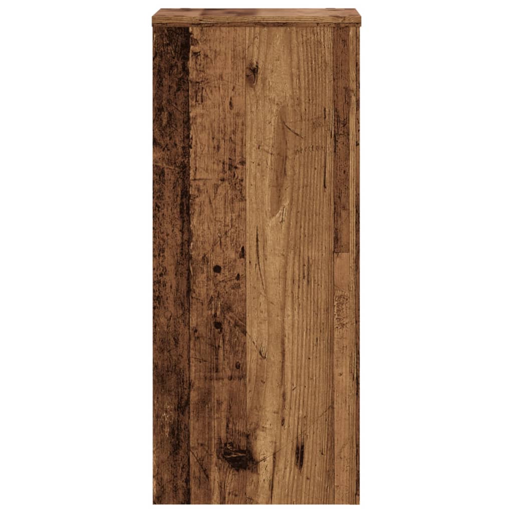 Pflanzenständer 2 Stk. Altholz-Optik 30x30x70 cm Holzwerkstoff