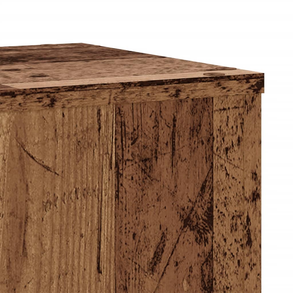 Pflanzenständer 2 Stk. Altholz-Optik 30x30x70 cm Holzwerkstoff