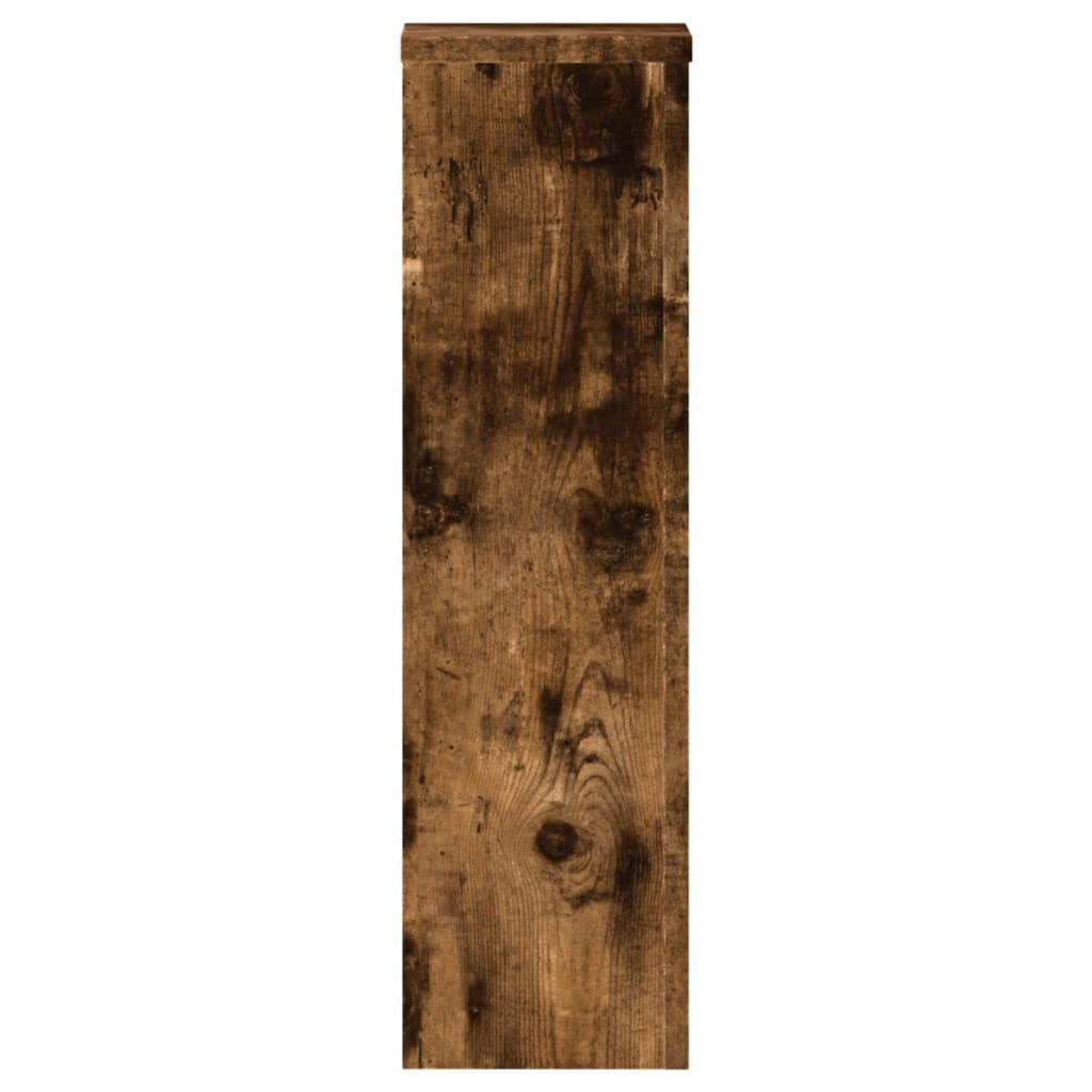 Pflanzenständer 2 Stk. Räuchereiche 17x17x60 cm Holzwerkstoff