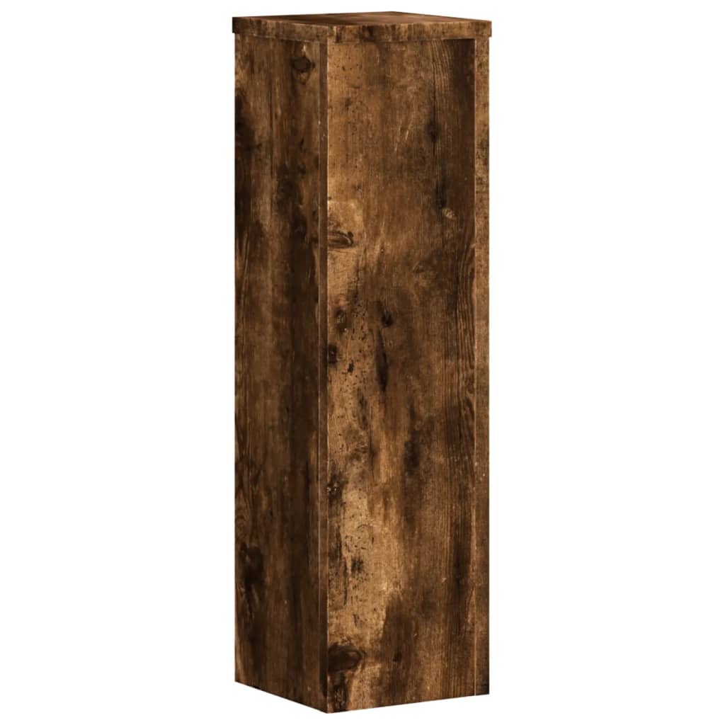 Pflanzenständer 2 Stk. Räuchereiche 17x17x60 cm Holzwerkstoff