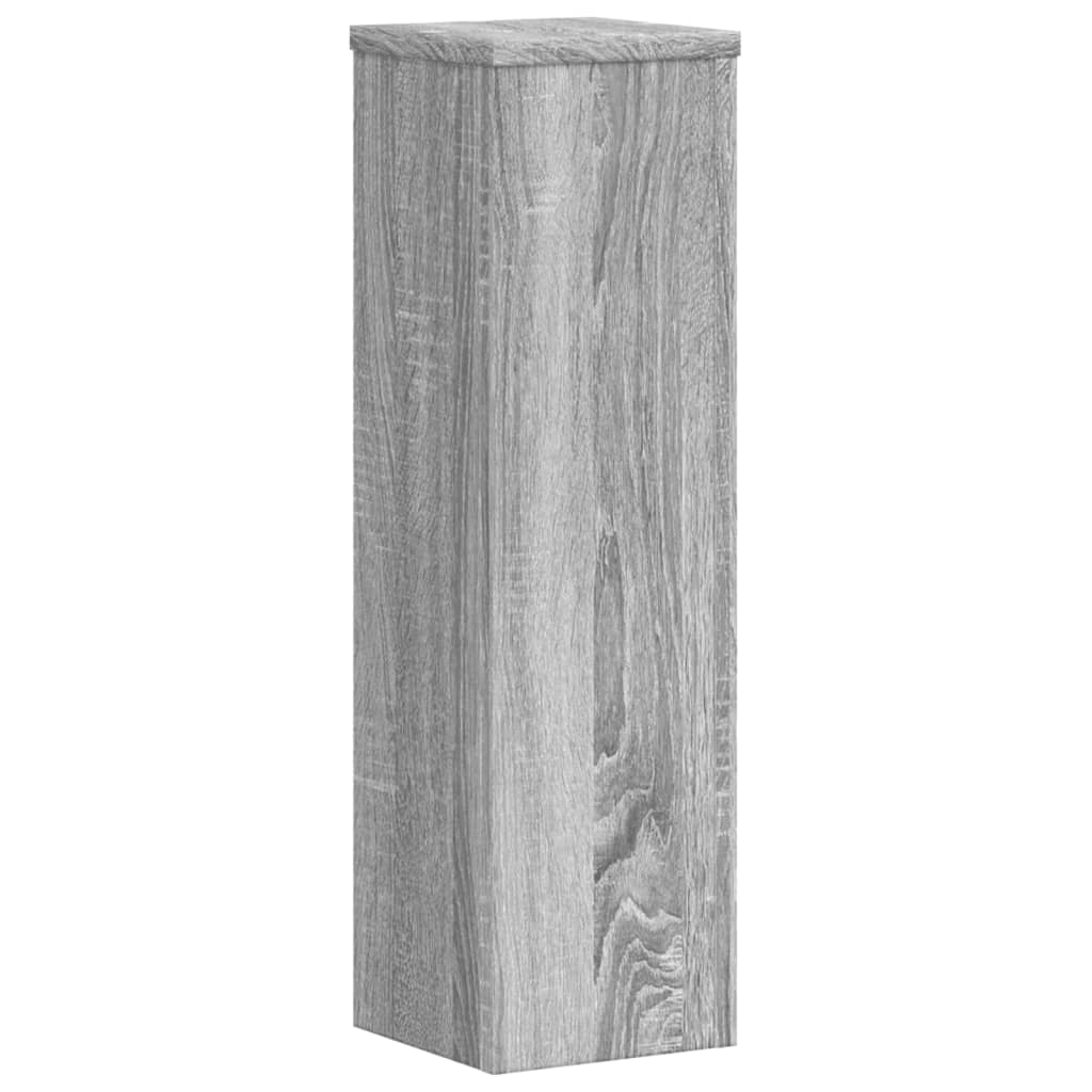 Pflanzenständer 2 Stk. Grau Sonoma 17x17x60 cm Holzwerkstoff