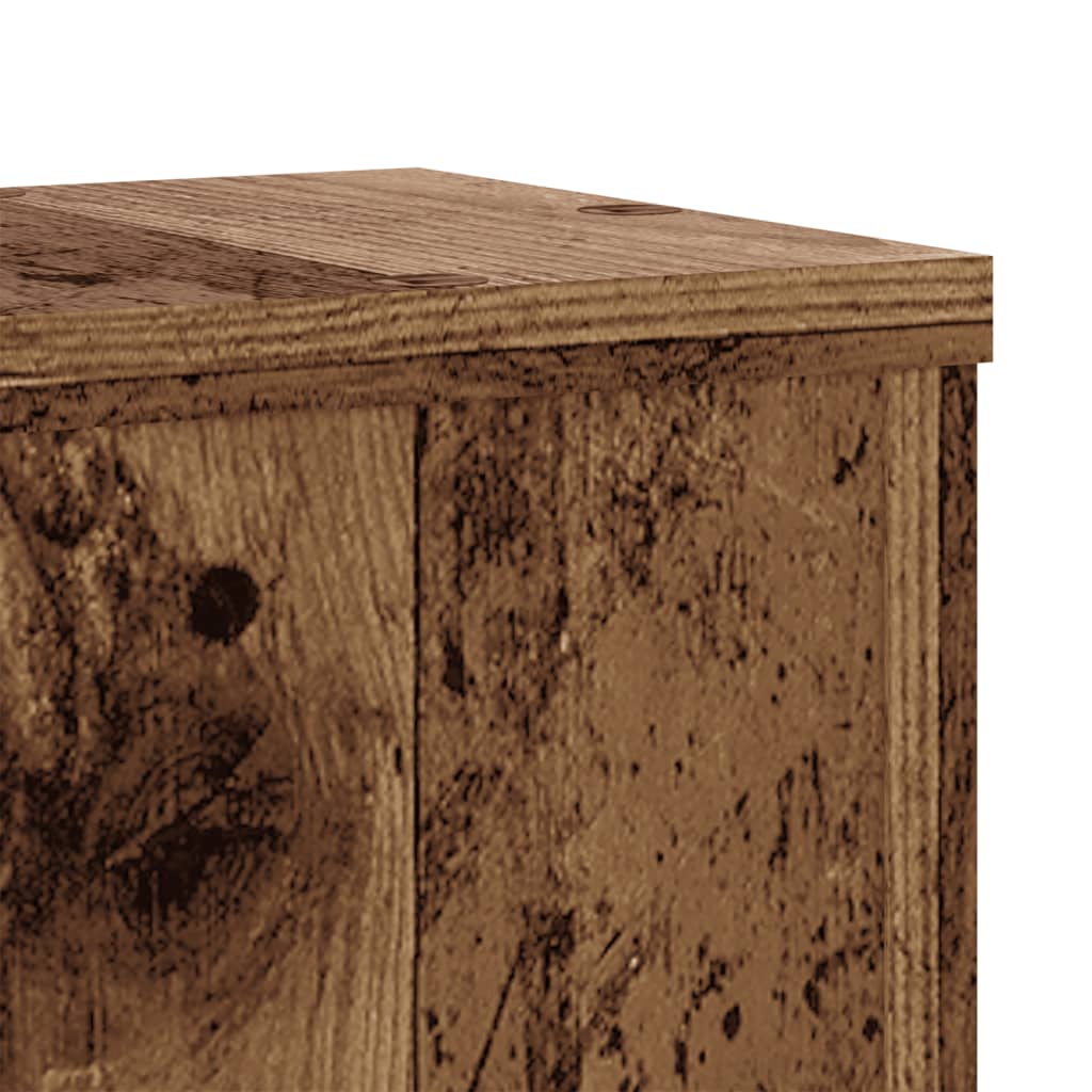 Pflanzenständer 2 Stk. Altholz-Optik 17x17x60 cm Holzwerkstoff